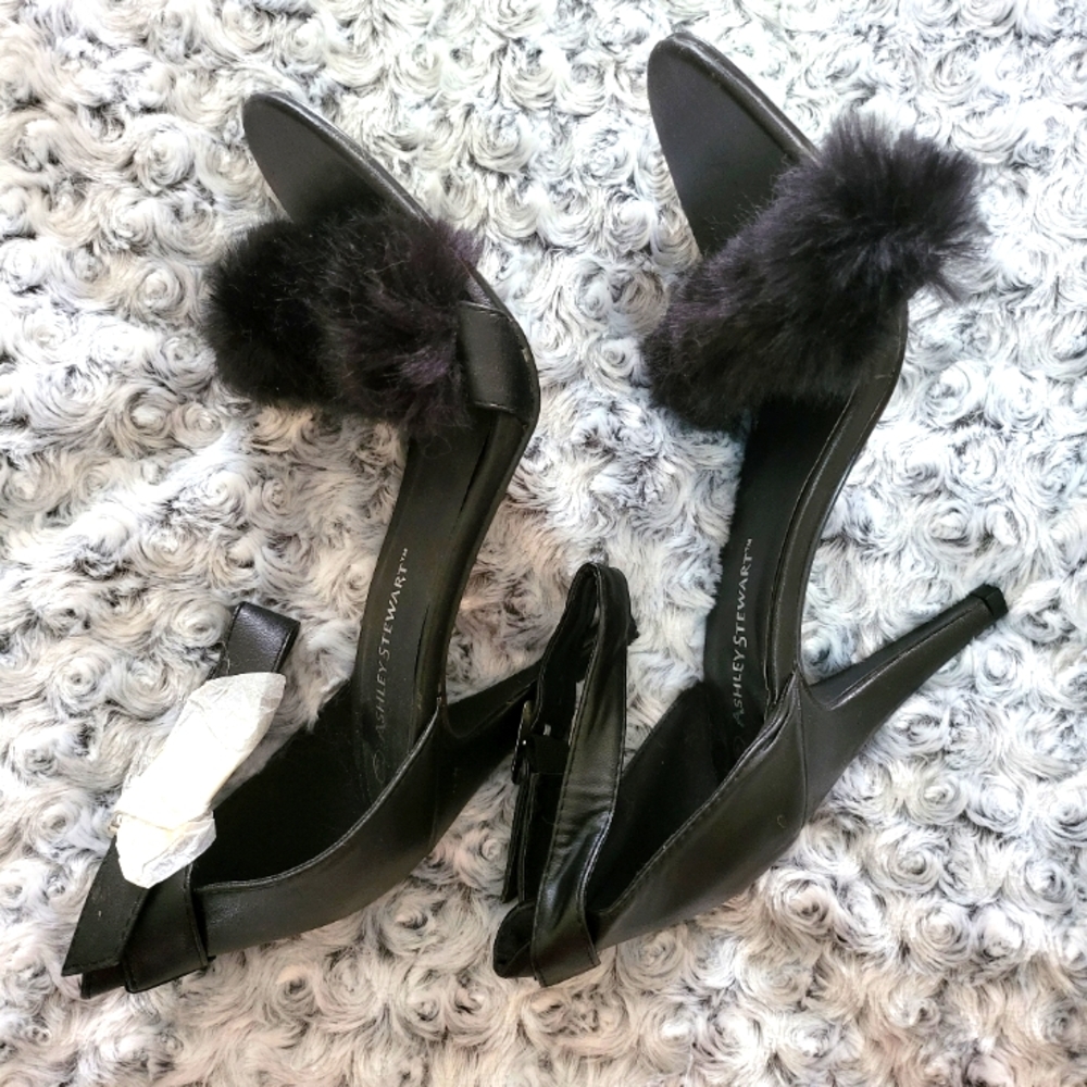 Ashley Stewart Heels black